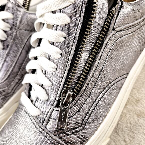 Vans Metallic Snake Womens US 8 Men’s 6.5 721278 Low top Good Condition Rare - Picture 9 of 10